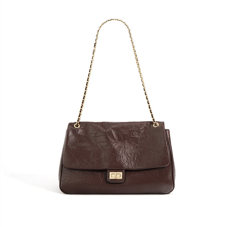 Soft Chain Strap Shoulder Bag for Women - Stylish Crossbody Purse with Adjustable Leather Strap, Perfect for Work, Travel & Evening Out