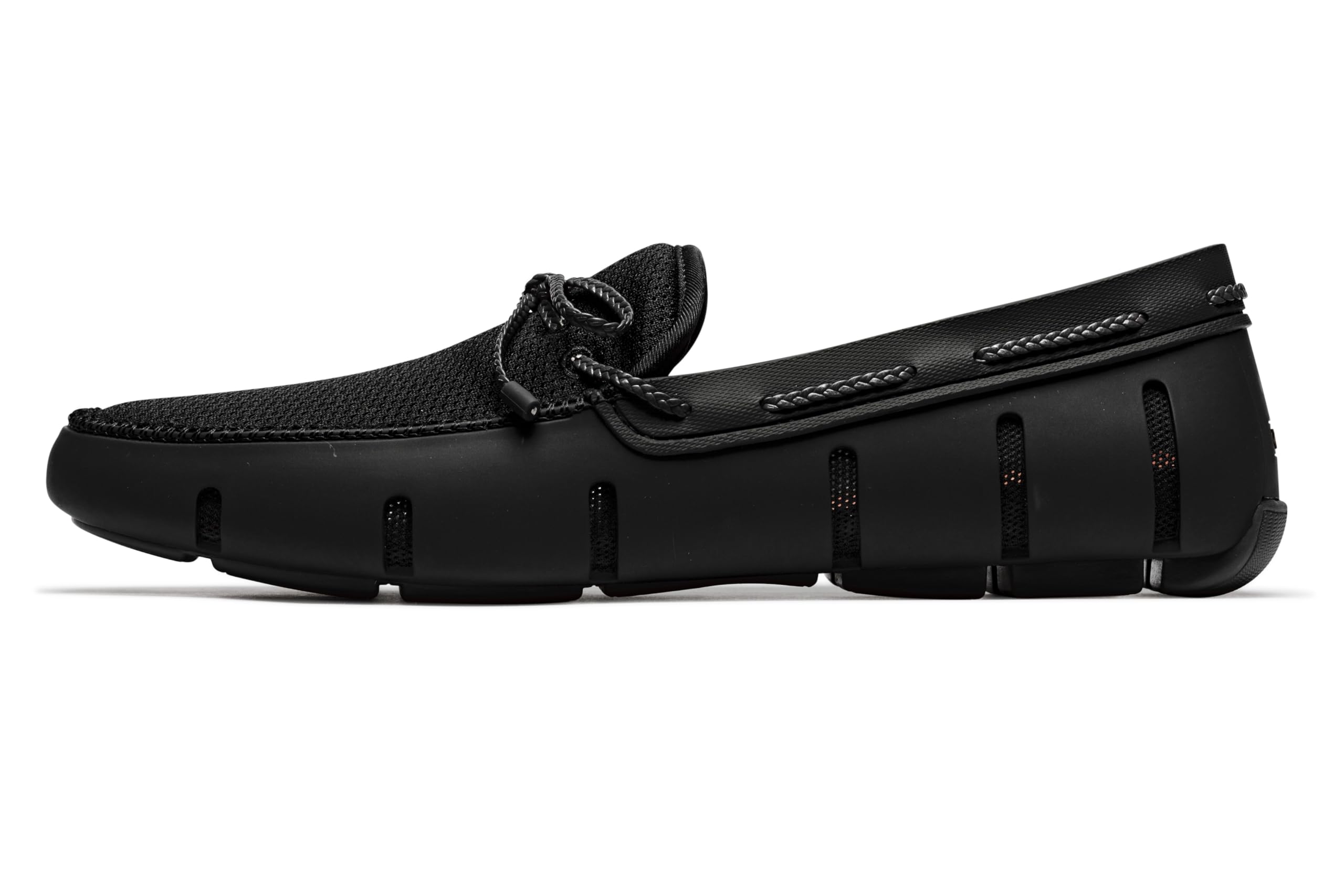 SWIMS Men's Braided Lace Loafers - Casual Slip-On Boat Shoes for Men | Comfortable Beach & Summer Walking Shoes | Perfect for Vacation, Yacht Parties & Outdoor Activities