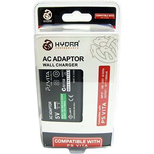 Hydra Performance® PS Vita AC Adapter Power Charger - Compatible with Playstation Vita 1000 & 2000 Models - Fast Charging for Gaming On The Go