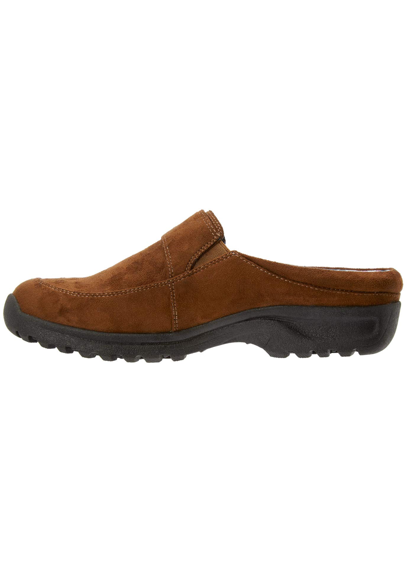 Comfortview Women's Wide Width Joy Mule Slippers - Soft House Shoes for Relaxing at Home, Lounging & Comfortable Indoor Wear