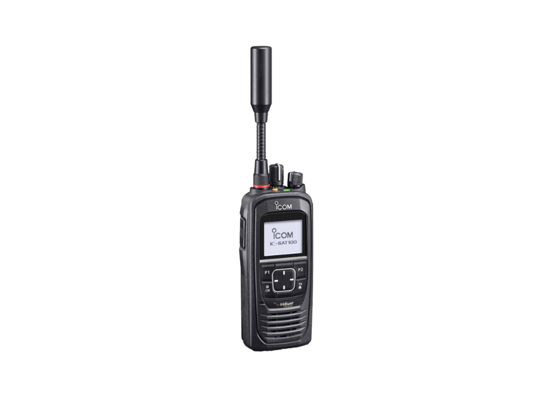 ICOM IC-SAT100 PTT Satellite Messenger - Two-Way Global Communication for Outdoor Adventures, Emergency SOS, and Remote Expeditions