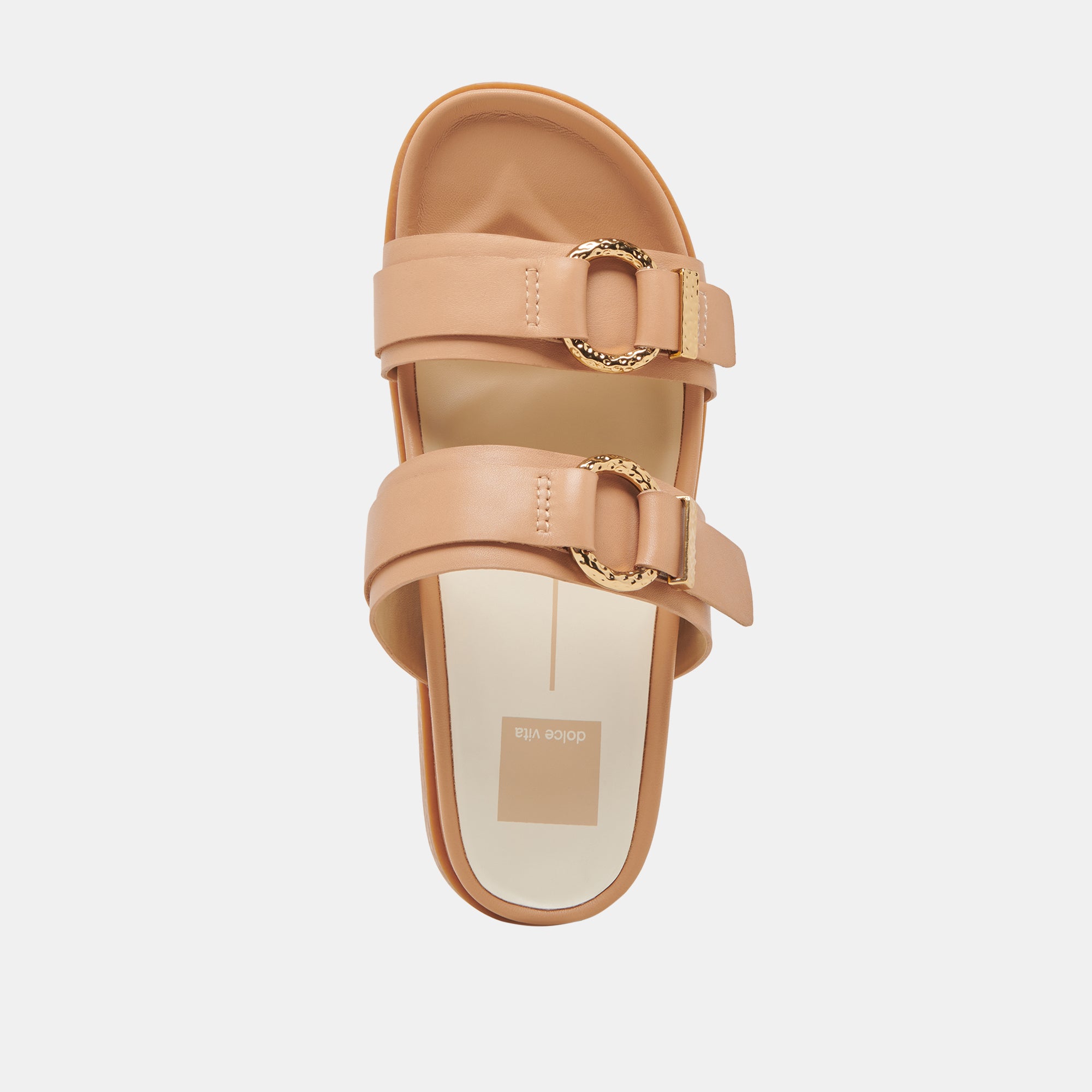 SOYA Women's Light Tan Leather Sandals - Comfortable & Stylish Casual Footwear for Summer, Beach, and Outdoor Activities
