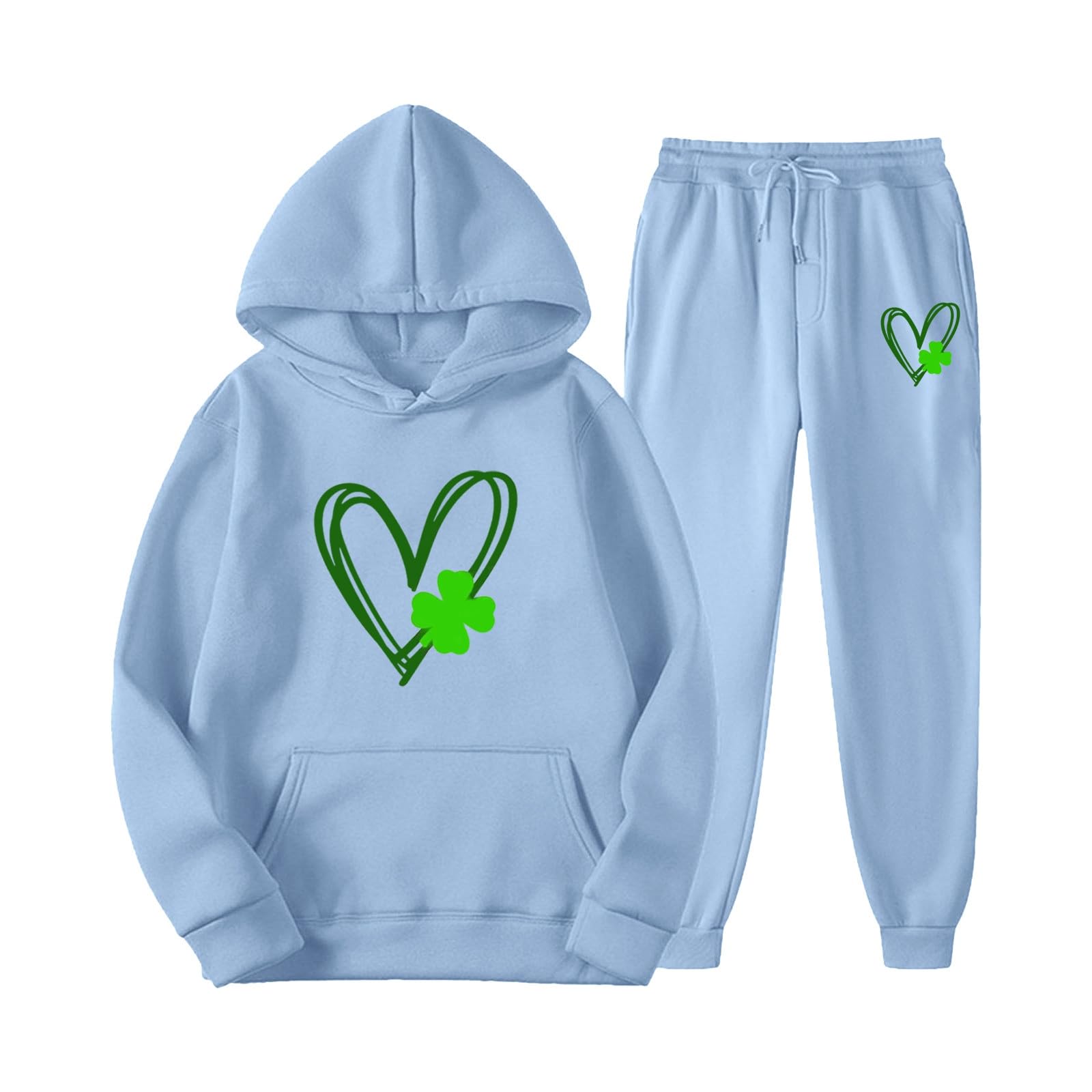Women's Two Piece Sweatsuit Set - Casual Fall Matching Jogger Pants Outfit for Going Out, Game Day & Lounge Wear | Soft Comfortable Tracksuit for Women