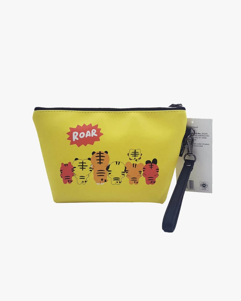 BT21 KOYA Tiger Cosmetic Pouch - Cute K-Pop Makeup Bag for Travel & Daily Use | BTS Official Merchandise | Waterproof Toiletry Organizer for Women & Girls
