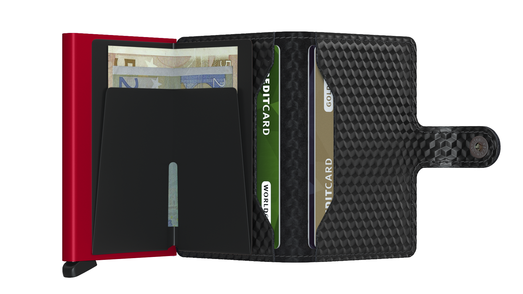 SECRID Miniwallet Cubic - RFID Blocking Slim Wallet for Men & Women | Compact & Secure Card Holder for Everyday Use, Travel & Business