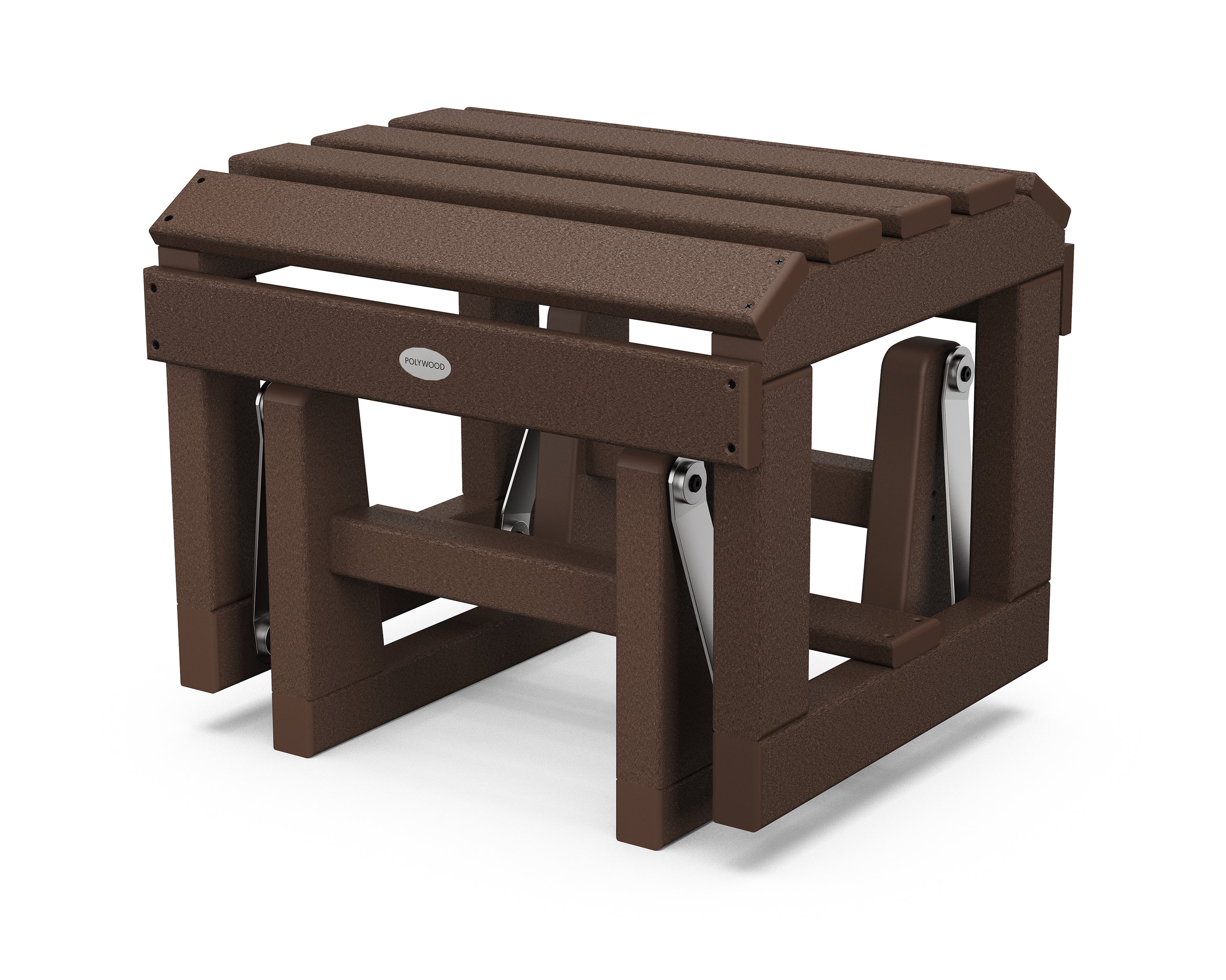 POLYWOOD Classic Adirondack Glider Ottoman - Durable Outdoor Rocking Chair with Ottoman for Patio, Garden & Poolside Relaxation