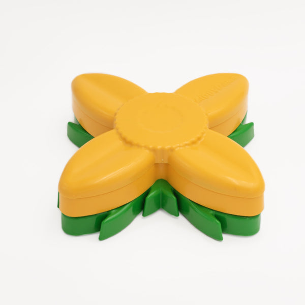 SmartyPaws Puzzler Sunflower Dog Toy - Interactive Treat Dispenser for Mental Stimulation & Training - Perfect for Boredom Relief & Indoor Playtime