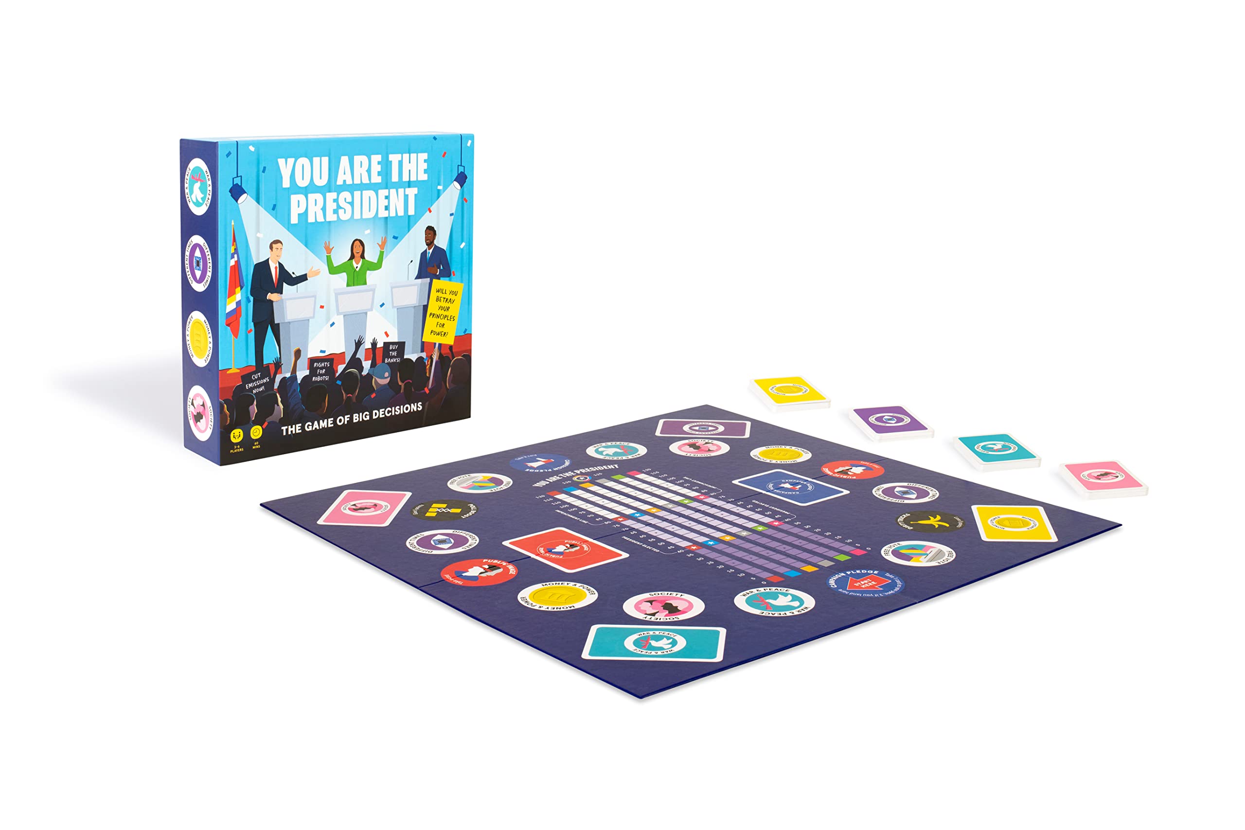 You Are The President - Strategic Decision-Making Board Game for Adults & Teens | Fun Political Simulation Game for Parties & Family Game Nights | Laurence King Publishing