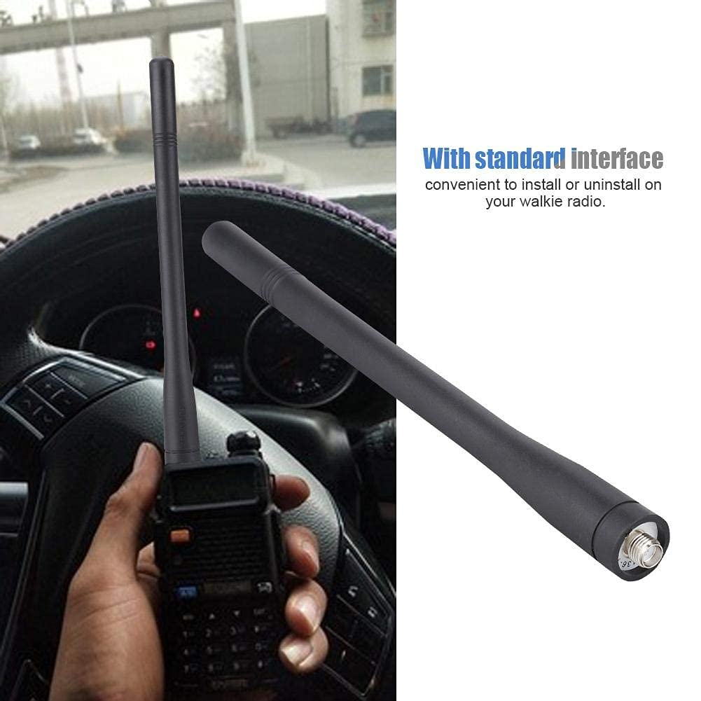 Ciglow VHF Flexible Soft Antenna Replacement (136-174MHz, 16.8CM) - SMA-F Connector Compatible with Kenwood TK-2000E Walkie-Talkies & Other Two-Way Radios - Perfect for Outdoor Adventures, Construction Sites, and Emergency Communications