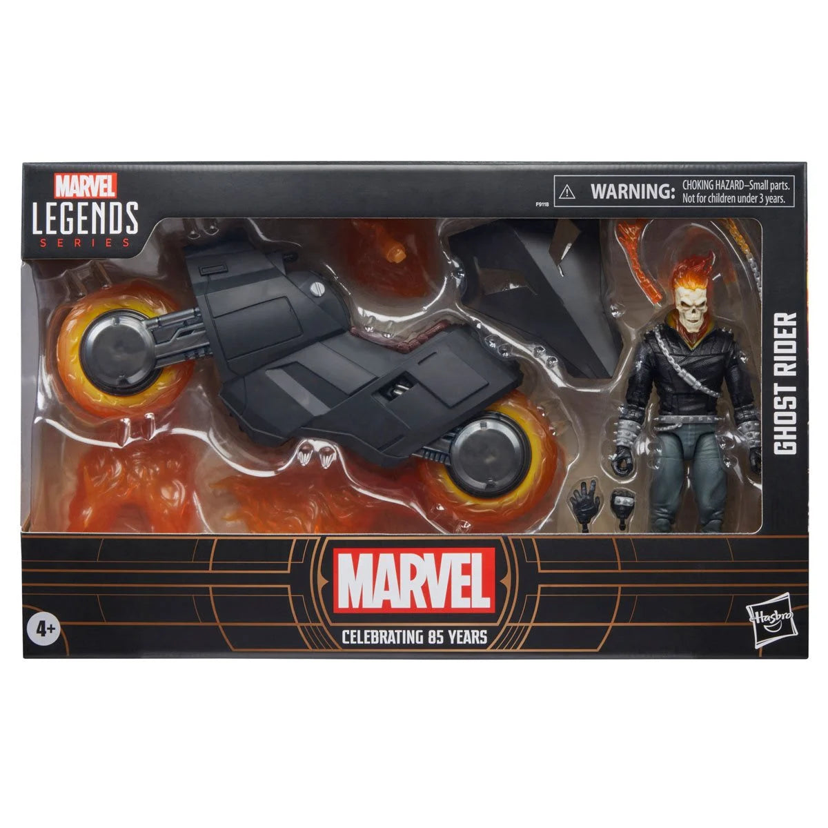Marvel Legends Series Ghost Rider Danny Ketch with Motorcycle 6-Inch Action Figure - Collectible Toy for Superhero Fans & Marvel Universe Display