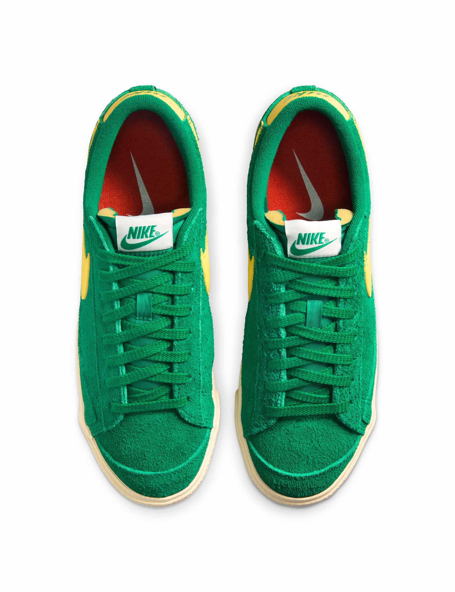 Nike Blazer Low '77 Vintage Sneakers - Malachite/Lightening/Muslin/Sail - Retro Basketball Shoes for Men & Women | Perfect for Casual Wear, Street Style & Vintage Fashion