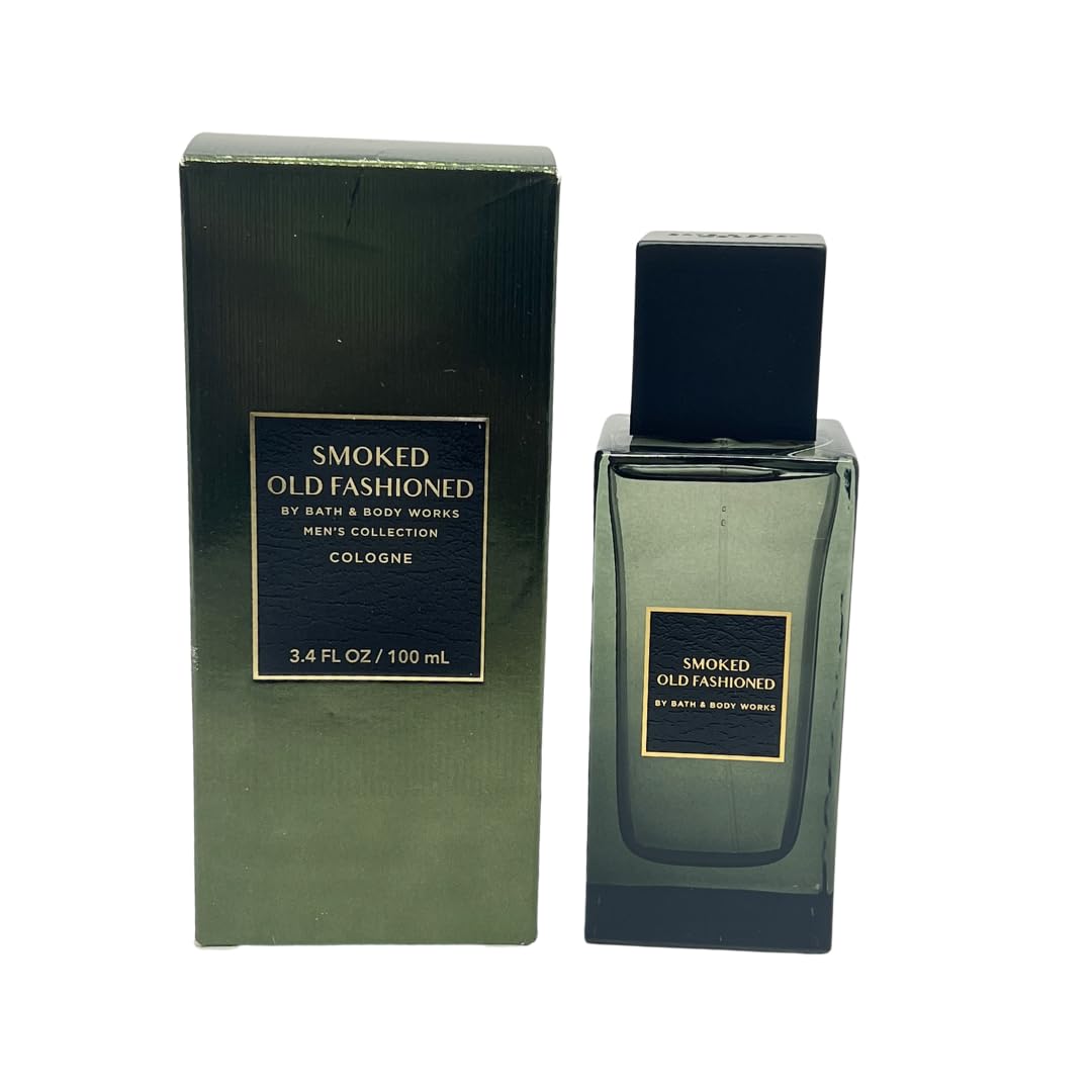 Bath & Body Works Smoked Old Fashioned Cologne for Men - 3.4 fl oz Eau de Toilette Spray | Woody Spicy Scent | Long Lasting Fragrance for Date Night, Office & Special Occasions