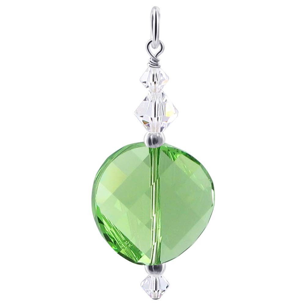925 Silver Charm Pendant with Austrian Crystals - Elegant Jewelry for Gifts & Parties
