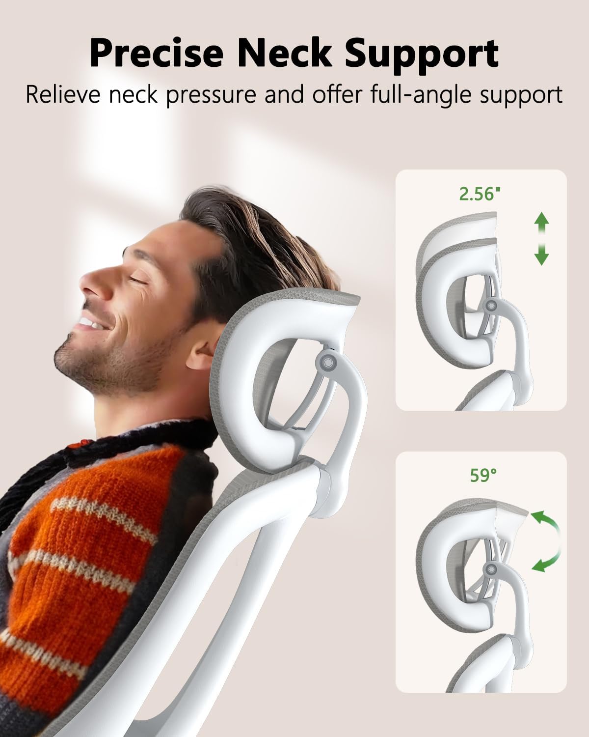Ergonomic High Back Office Chair with 3D Adjustable Armrests & Lumbar Support - Breathable Mesh Computer Desk Chair with Adjustable Headrest - Perfect for Home Office, Gaming, Studying & Remote Work