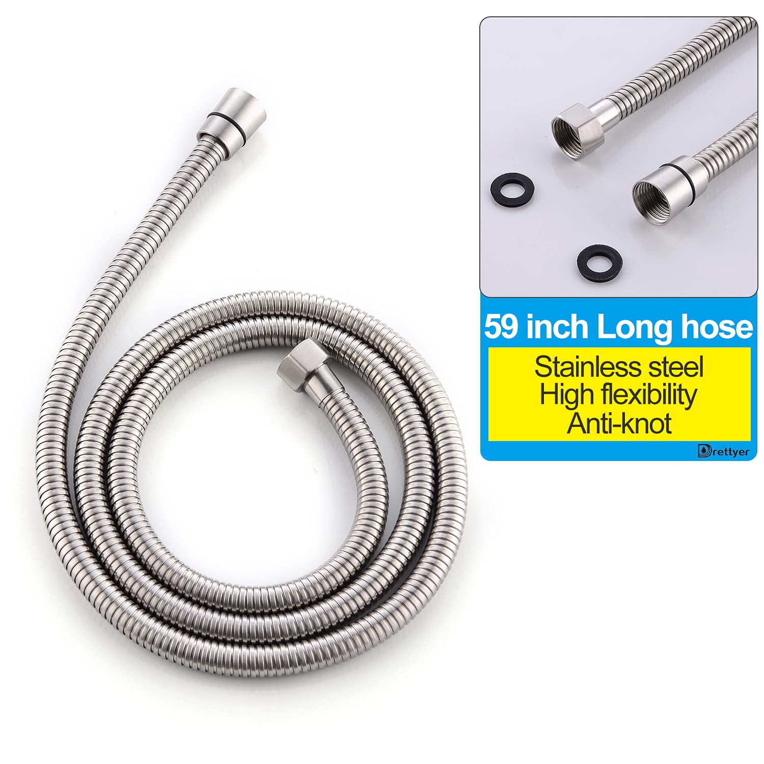 Antique 2 Handle Shower Diverter Valve - Solid Brass Double Function Shower Handheld Sprayer with Hose - Bathroom Faucet for Bathtub & Shower Replacement (Perfect for Home Renovation & Spa Experience)