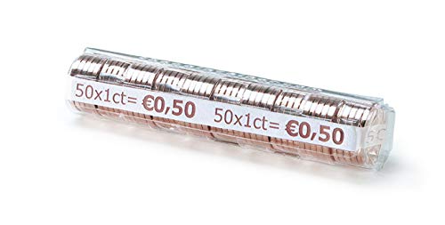 LMIXTC 400 Euro Coin Cases (8 Packs of 50) - Durable Plastic Coin Holders for Euro Coin Collection, Storage & Organization - Perfect for Collectors, Banks & Retail Use
