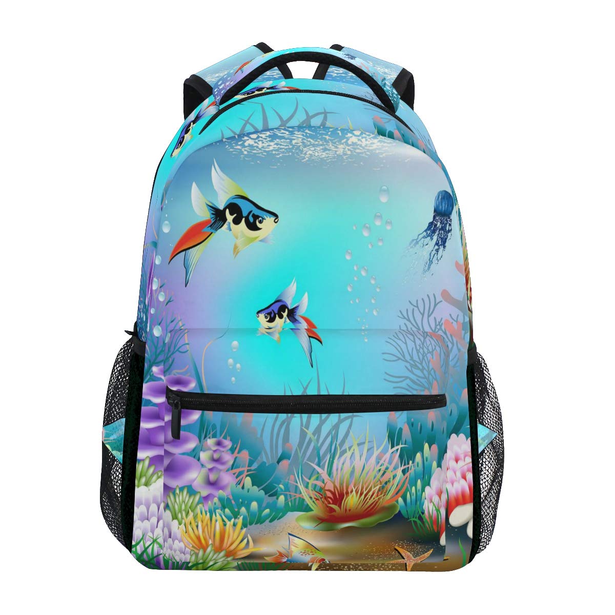 Waterproof Beach Backpack - Lightweight Travel Laptop Daypack for School, Work & Outdoor Activities | Durable Ocean Blue Backpack for Men, Women & Teens | Perfect for Beach Trips, Hiking & Daily Commute