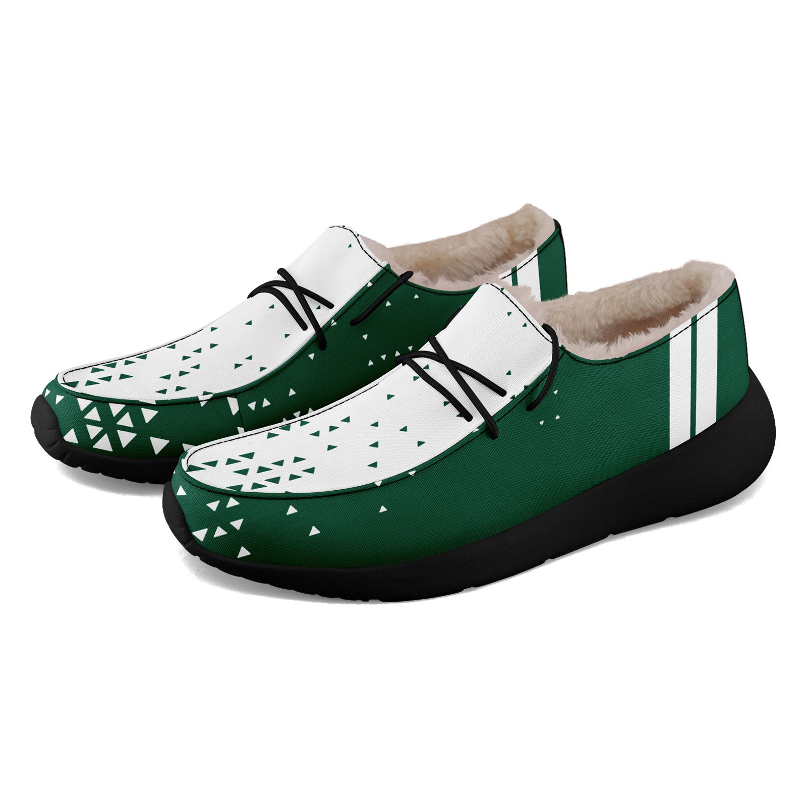 Custom Green & White New York Themed Personalized Sneakers - Unisex Casual Shoes for Walking & Travel - Perfect for City Exploration & Street Style Fashion (Model: FN042 D020279 28)