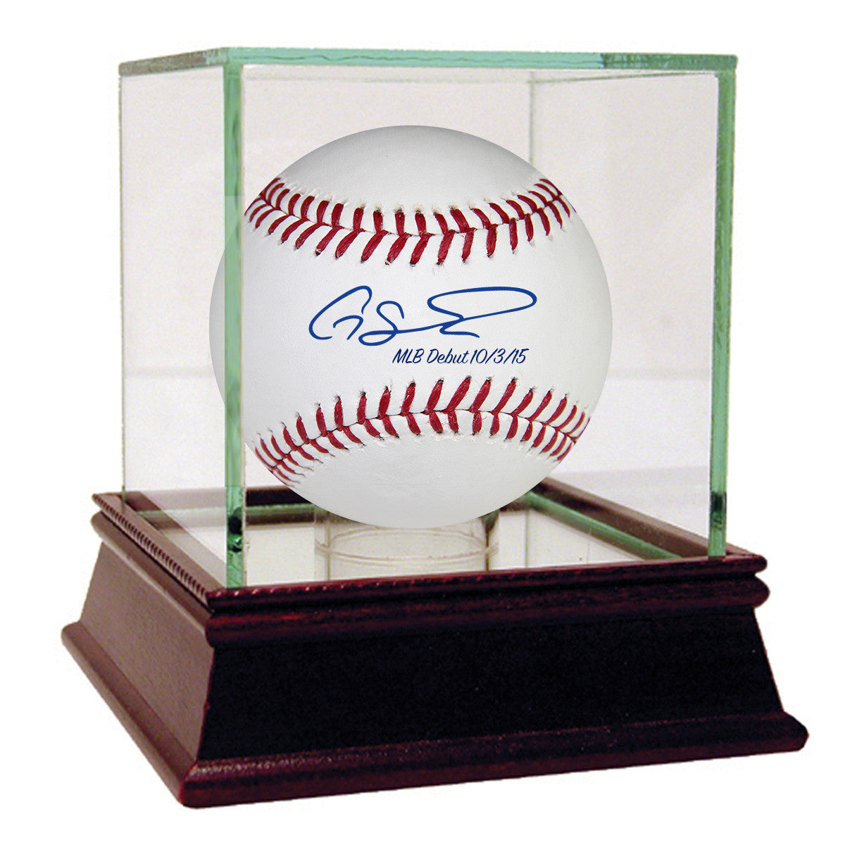 Gary Sanchez Autographed MLB Baseball with MLB Debut Inscription 10/3/15 - Authentic Signed Collectible for Baseball Fans & Memorabilia Display