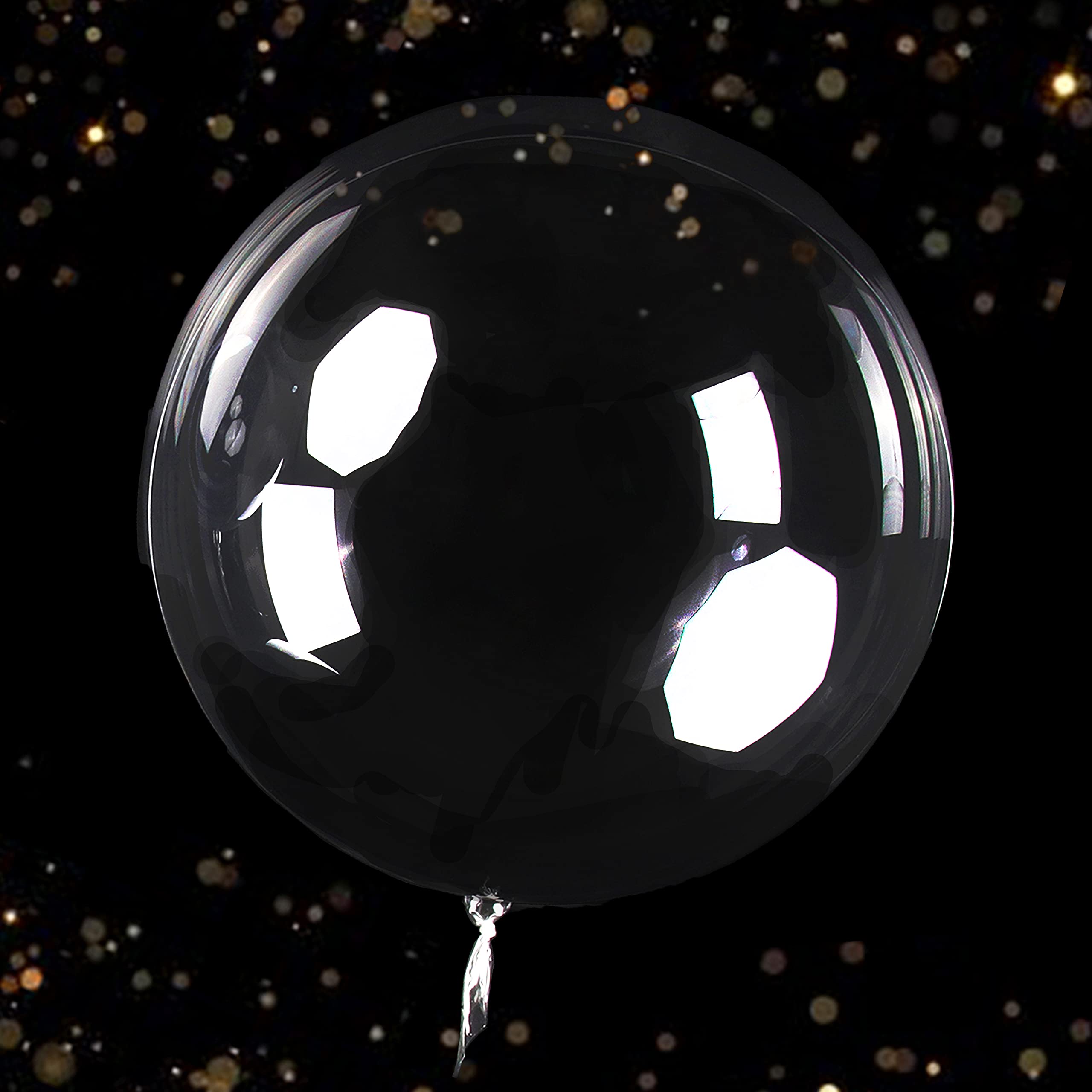 Kocen Bobo 20 Inch Clear Balloons 30 Pack - Transparent LED Balloons for Christmas, Birthday Party & Festival Decorations - No Need to Pull - Perfect for Indoor/Outdoor Events, Weddings & Baby Showers