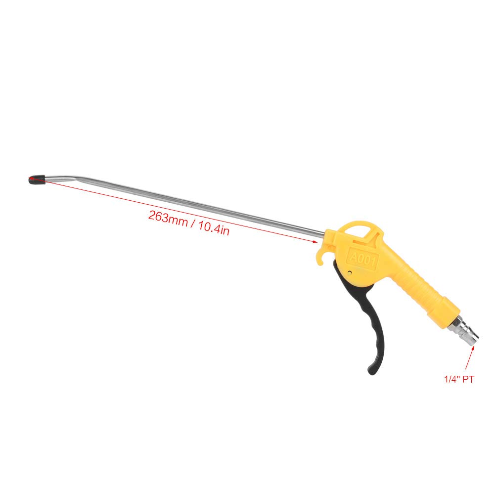 High-Pressure Air Blow Nozzle - Aluminum Alloy Pneumatic Dust Blow Gun for Home Cleaning, Workshop & DIY Projects | Perfect for Dusting, Drying & Cleaning Hard-to-Reach Areas