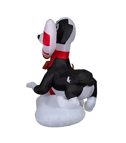 4.5' Airblown® Inflatable Christmas Puppies with Candy Cane - Outdoor Holiday Yard Decoration for Xmas Party & Home Decor