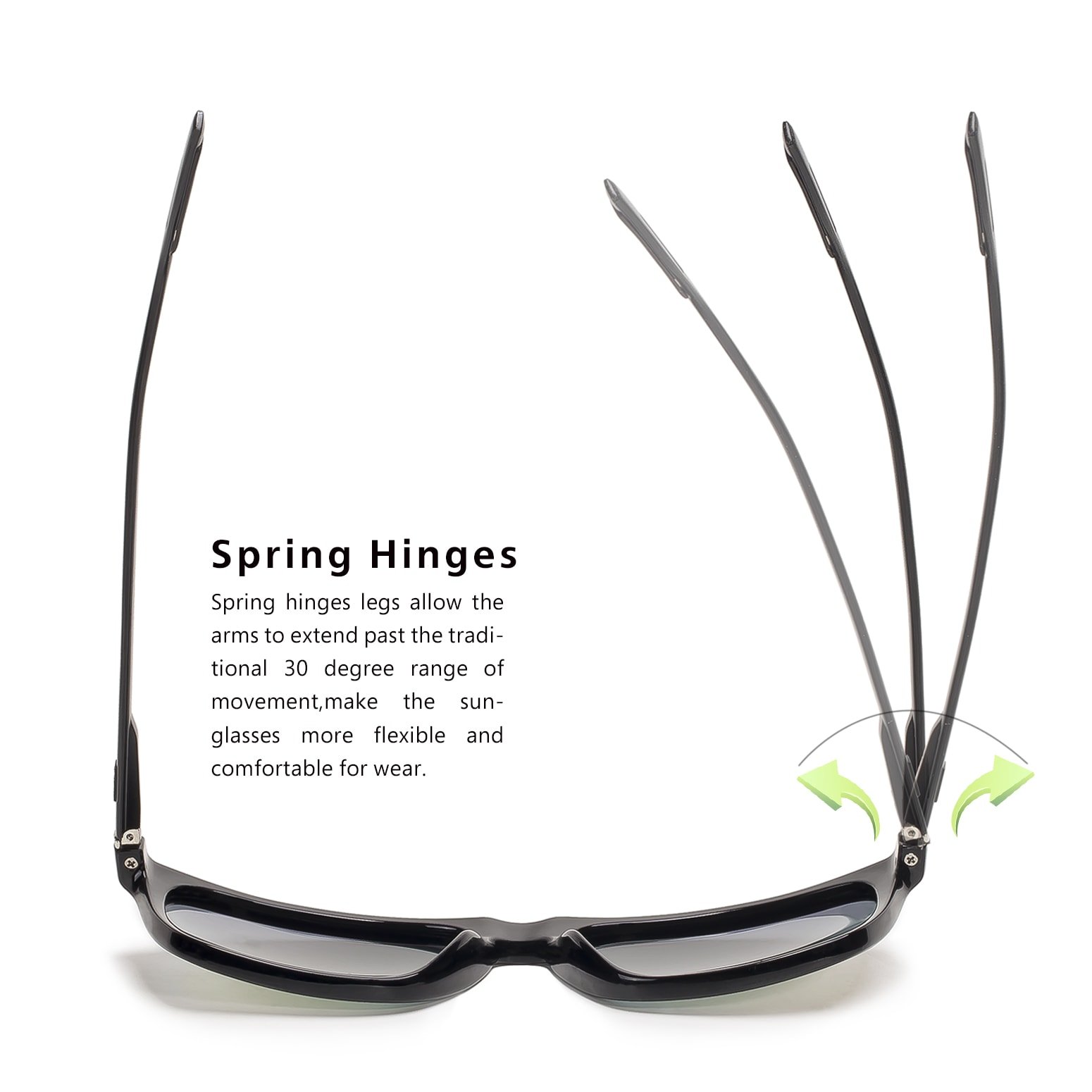 Polarized Square Sunglasses - Aluminum Magnesium Frame for Outdoor Sports