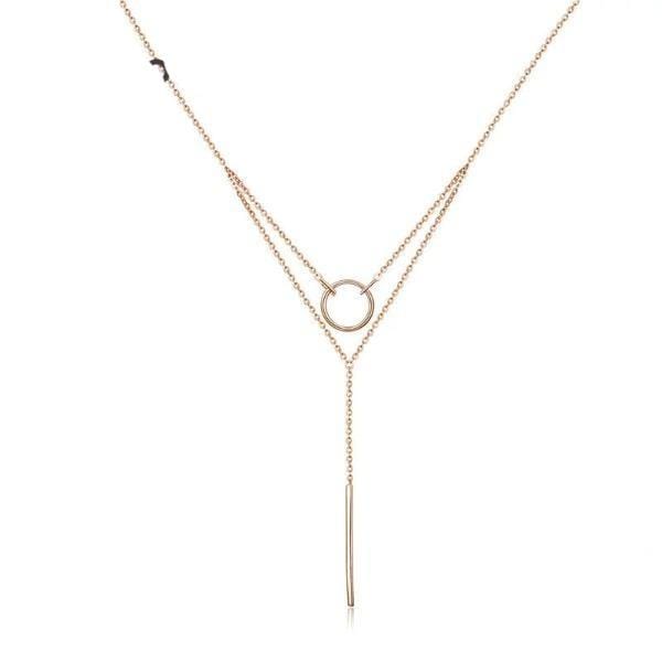Geometric Copper Necklace for Women - Handmade Boho Jewelry Gift - Perfect for Layering & Everyday Wear