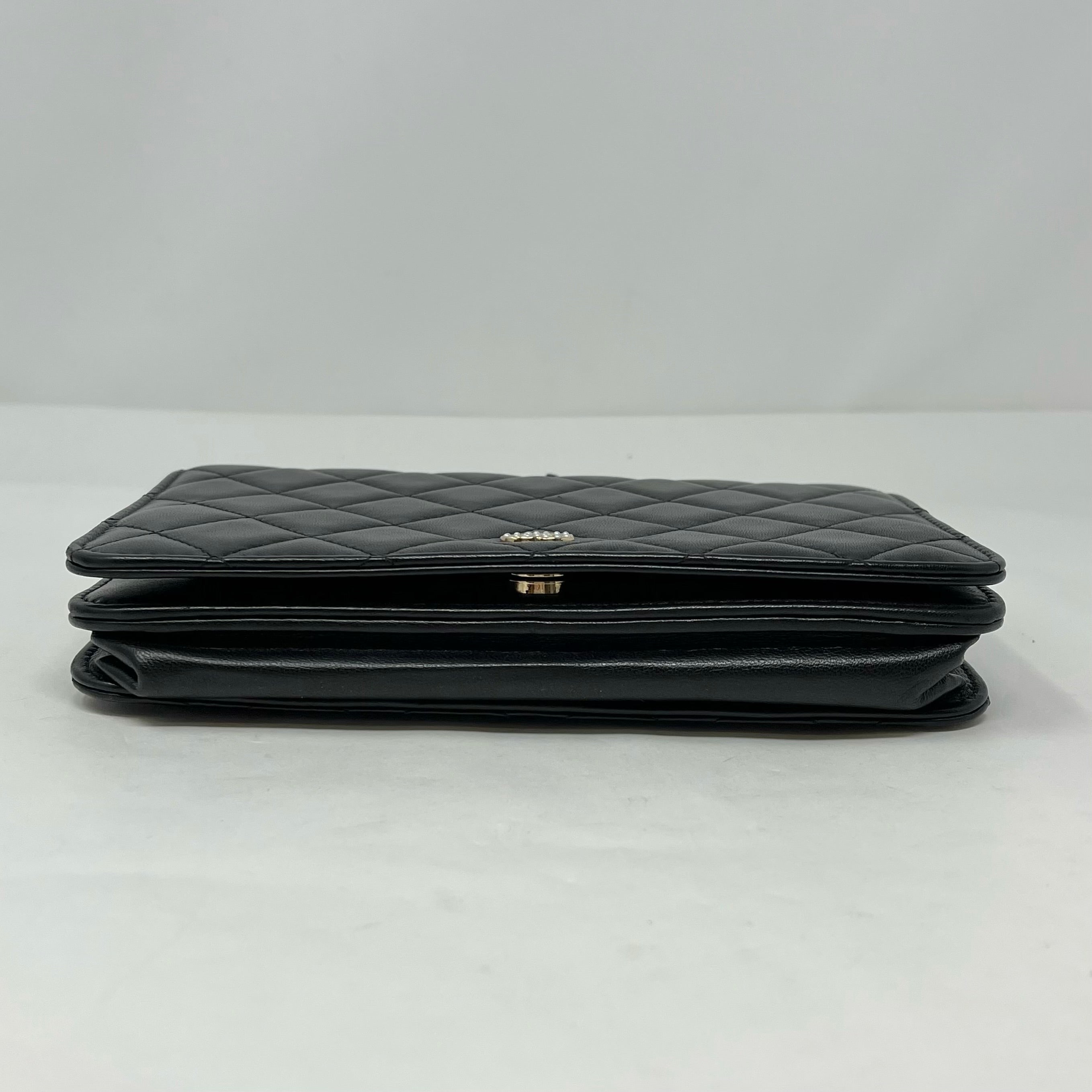 Chanel Quilted Wallet on Chain with Pearl Accent - Luxury Crossbody Bag for Women | Perfect for Evening Events, Date Nights & Special Occasions