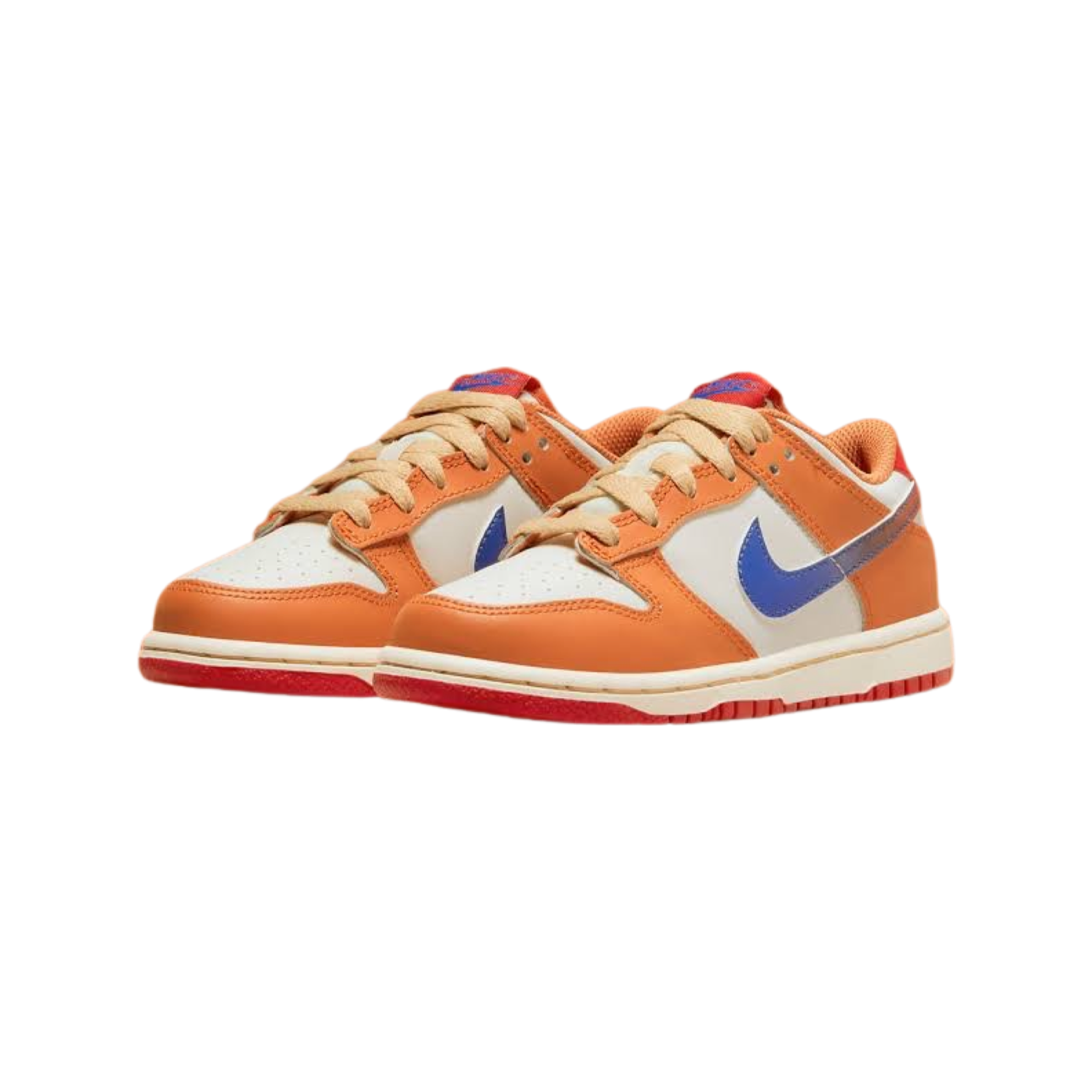 Nike Dunk Low GS Sneakers in Sail, Game Royal & University Red - Stylish Basketball Shoes for Women & Girls - Perfect for Casual Wear, Sports & Street Fashion