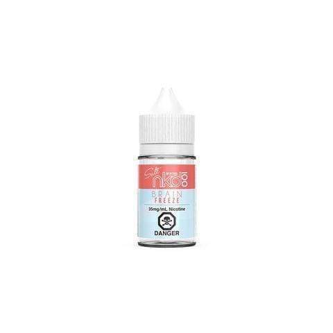NKD 100 Salt Nicotine E-Liquid - Strawberry Pom (Brain Freeze) 30mL for Vape Pens & Pod Systems | Refreshing Flavor for All-Day Vaping