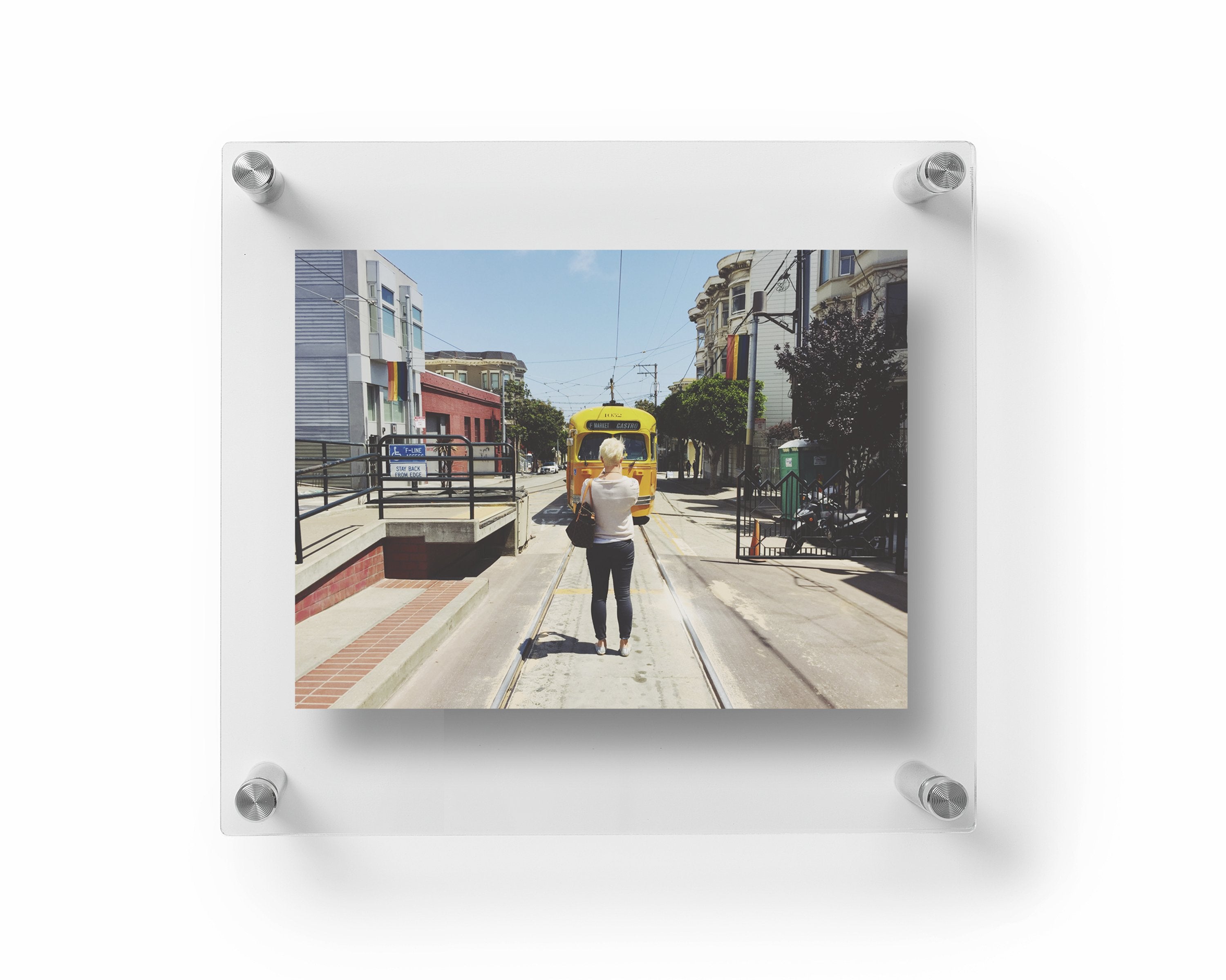 Premium Double Panel Acrylic Floating Picture Frames - Modern Silver Display for Art, Photos & Memorabilia - Perfect for Home Decor, Gallery Walls & Office Displays