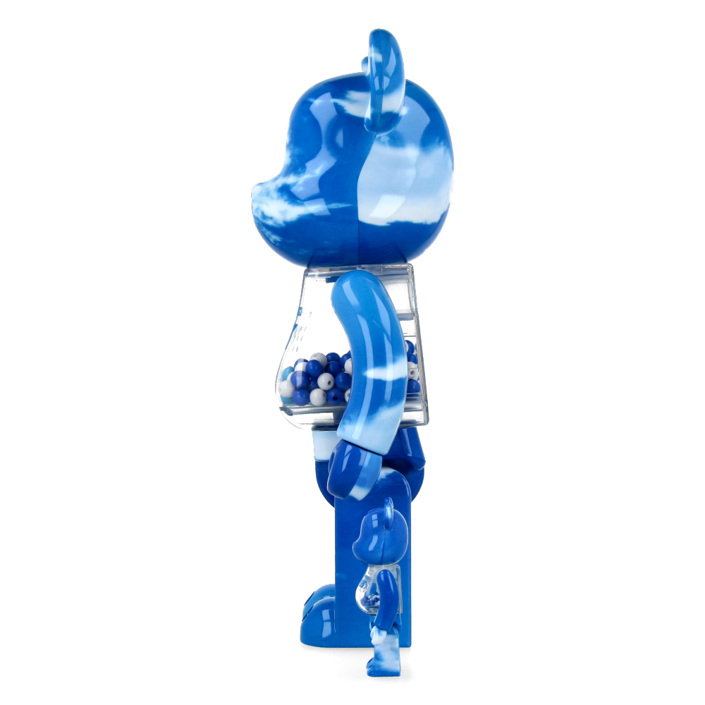 400% + 100% Bearbrick My First Baby (Blue Sky) - Limited Edition Collectible Art Toy for Display & Investment | Perfect for Home Decor, Office Display, and Gift Giving