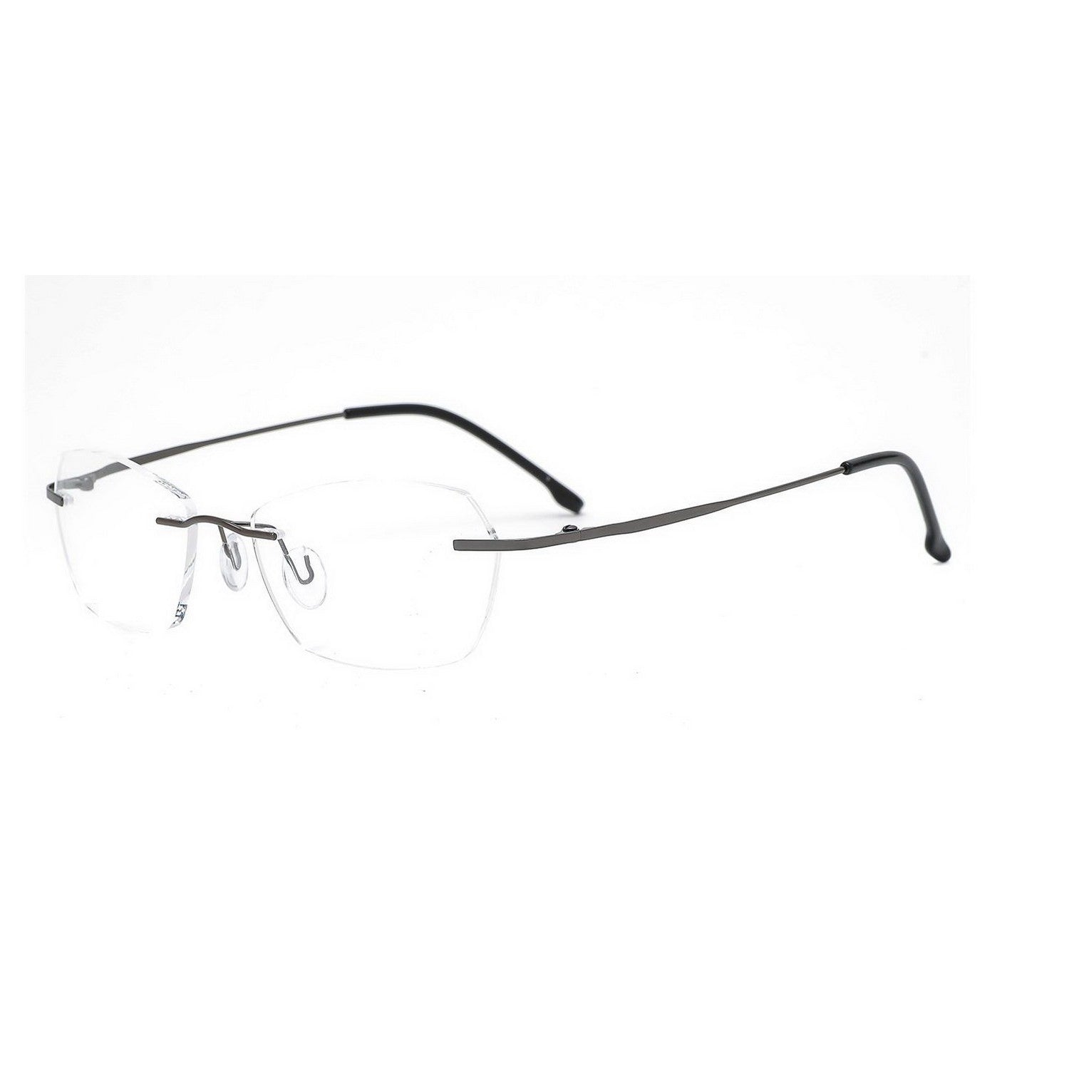 Stylish Pento Rimless Eyeglass Frames - Lightweight & Durable for Men & Women - Perfect for Reading, Work & Fashion Accessories