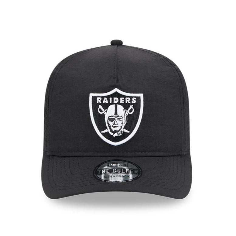 New Era Las Vegas Raiders Strapback Golf Hat - Adjustable Nylon Snapback Cap for Men & Women - Perfect for Golf, Sports & Casual Wear