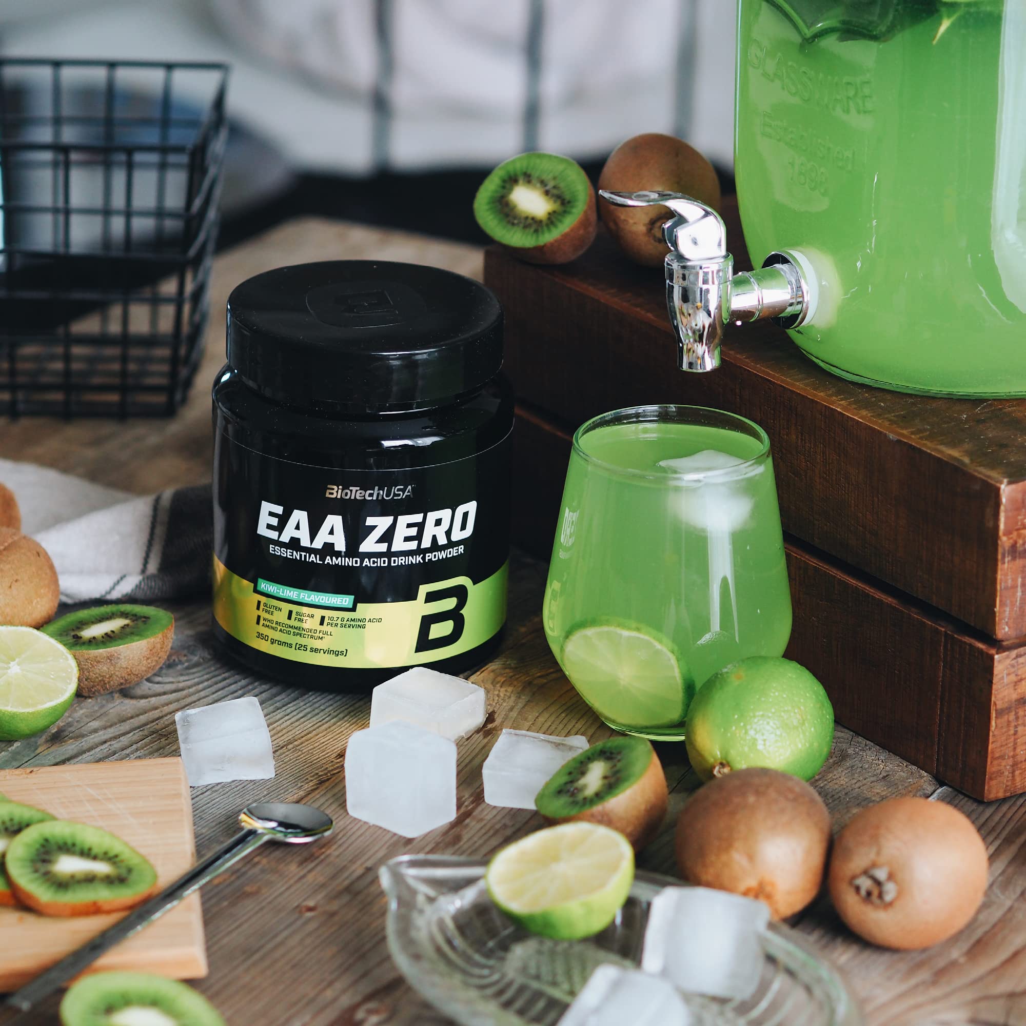 BioTechUSA EAA Zero - Blue Grape Flavor 350g | Essential Amino Acid Supplement for Athletes & Fitness Enthusiasts | Pre & Post Workout Recovery