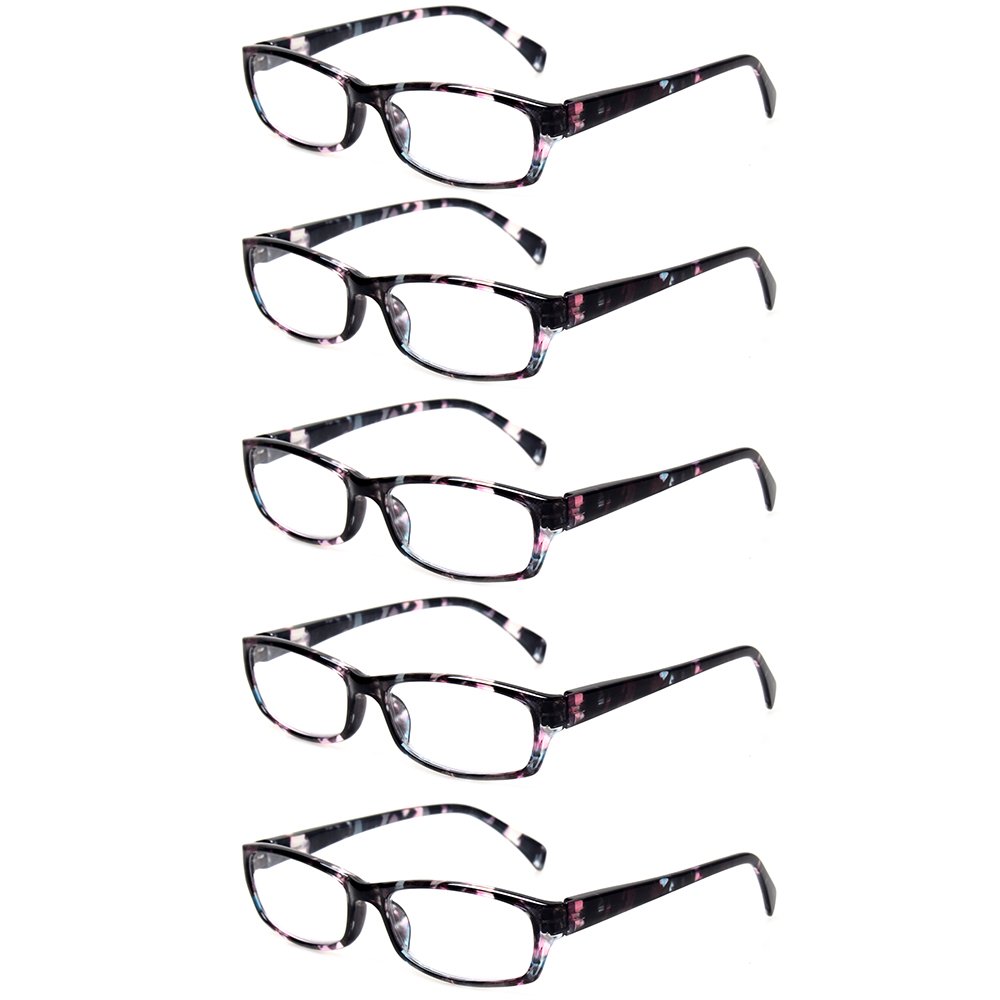 NORPERWIS Reading Glasses 5 Pairs - Stylish Readers for Men & Women - Perfect for Home & Office Use