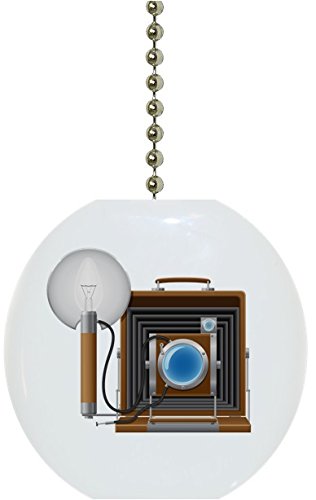 Vintage Retro Ceramic Fan Pull Switch - Classic Camera Design for Ceiling Fan Light Chain, Perfect for Home, Office, and Vintage Decor