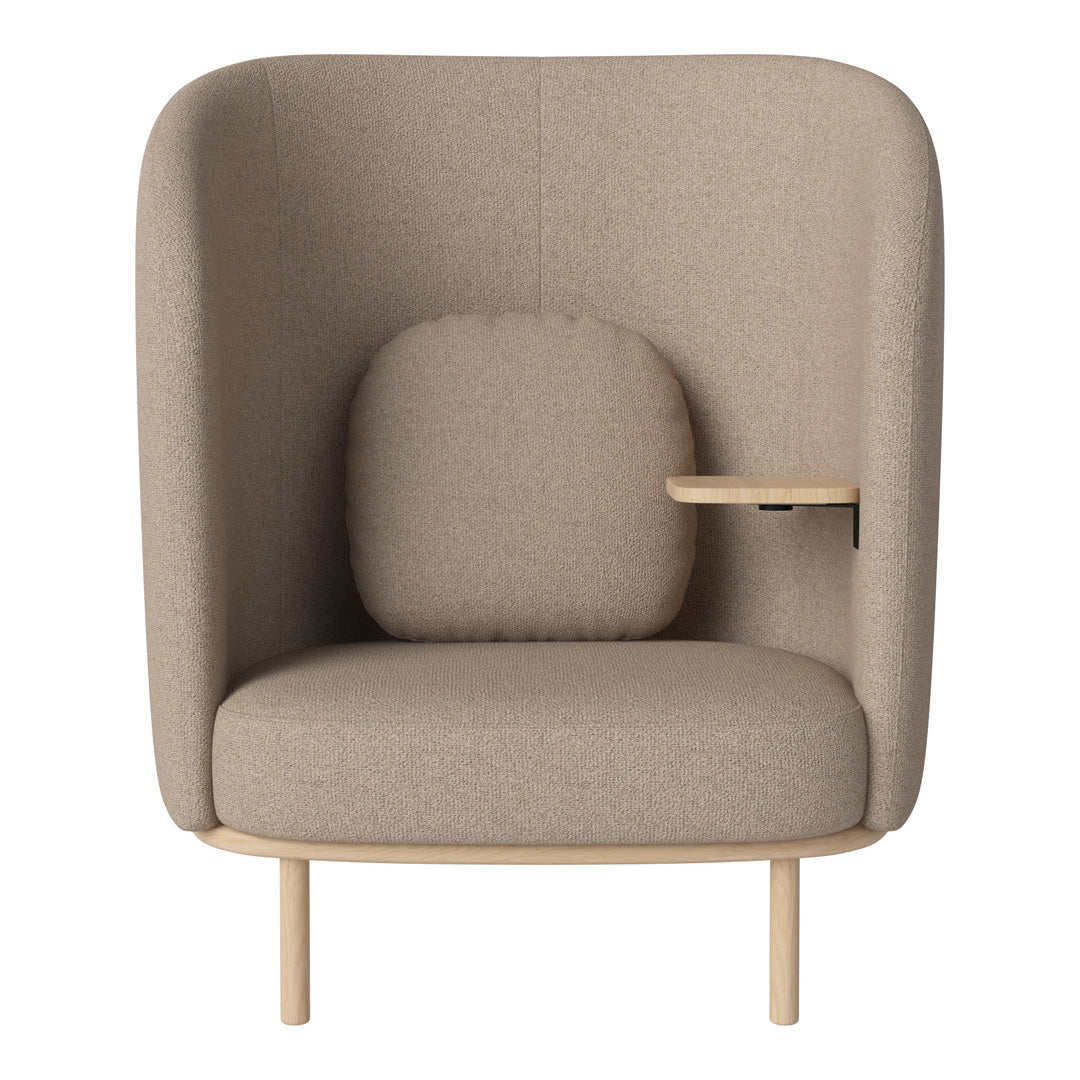 Fuuga Modern Nesting Armchair with Side Table - Space Saving Living Room Furniture for Small Apartments, Dorm Rooms & Cozy Home Decor
