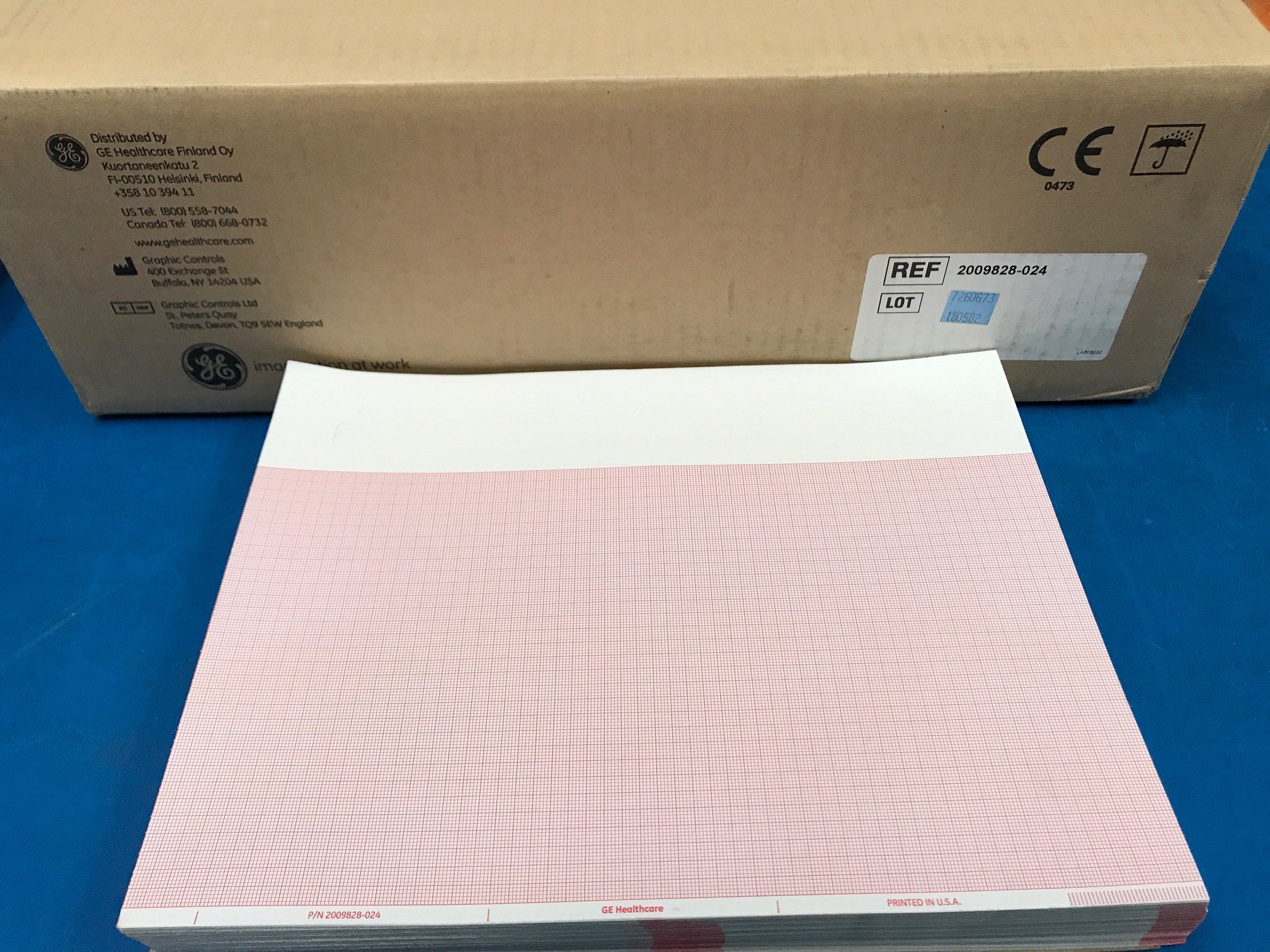 GE Healthcare EKG/ECG Thermal Paper - High-Quality ECG Recording Paper for Medical Use | Perfect for Hospitals, Clinics, and Home Health Monitoring