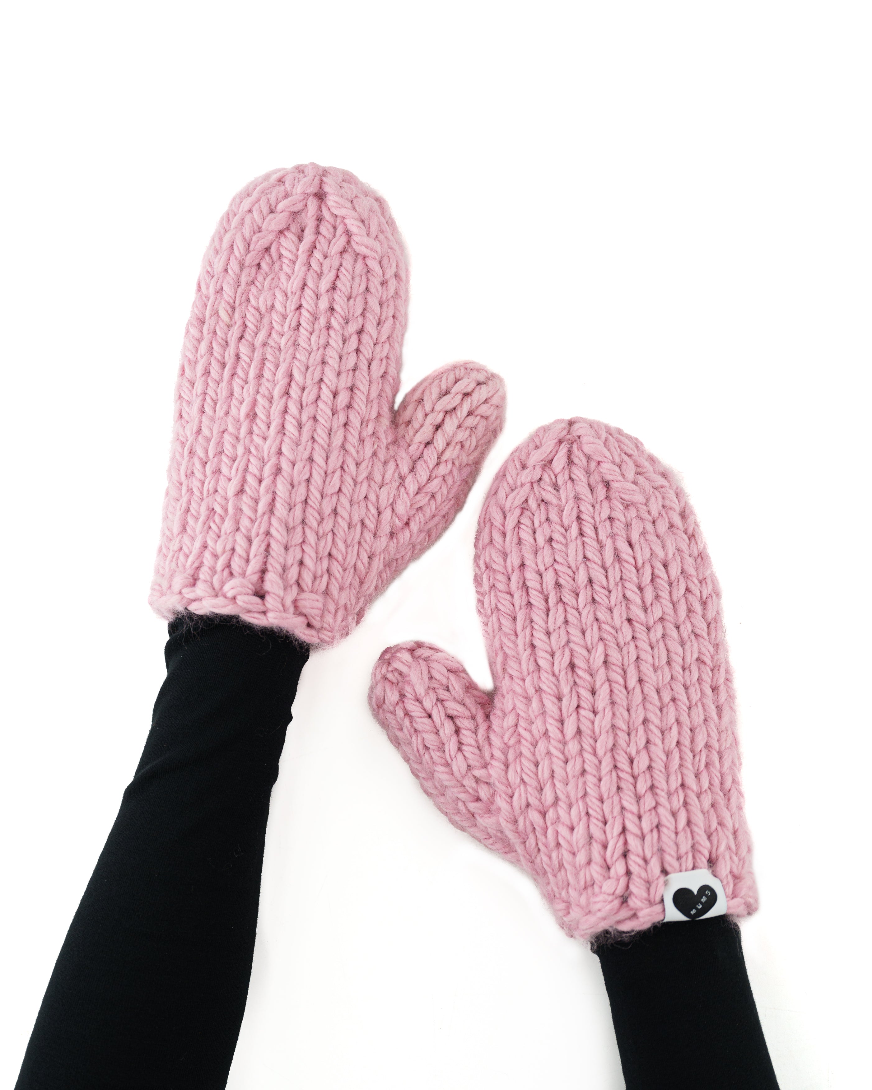 Chunky Knit Mittens for Women - Soft Winter Gloves, Warm Wool Blend Hand Warmers - Perfect for Cold Weather, Snow Activities, and Outdoor Adventures