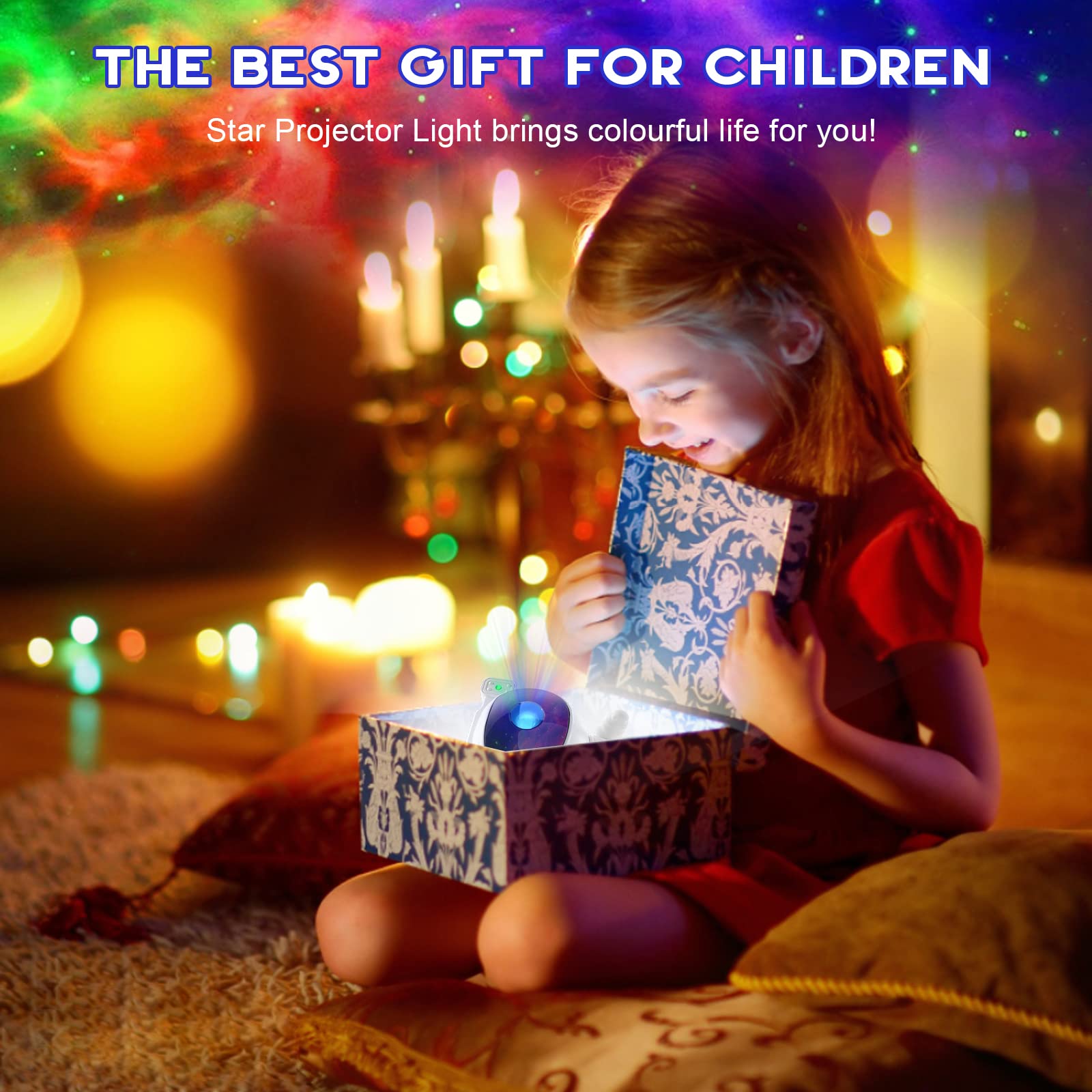 LUXONIC Astronaut Star Projector Galaxy Light for Kids - Remote Control & Timer, 360° Nebula Night Light for Bedroom, Gaming Room, Home Theater Decor - Perfect for Sleep Aid, Relaxation and Space Themed Parties