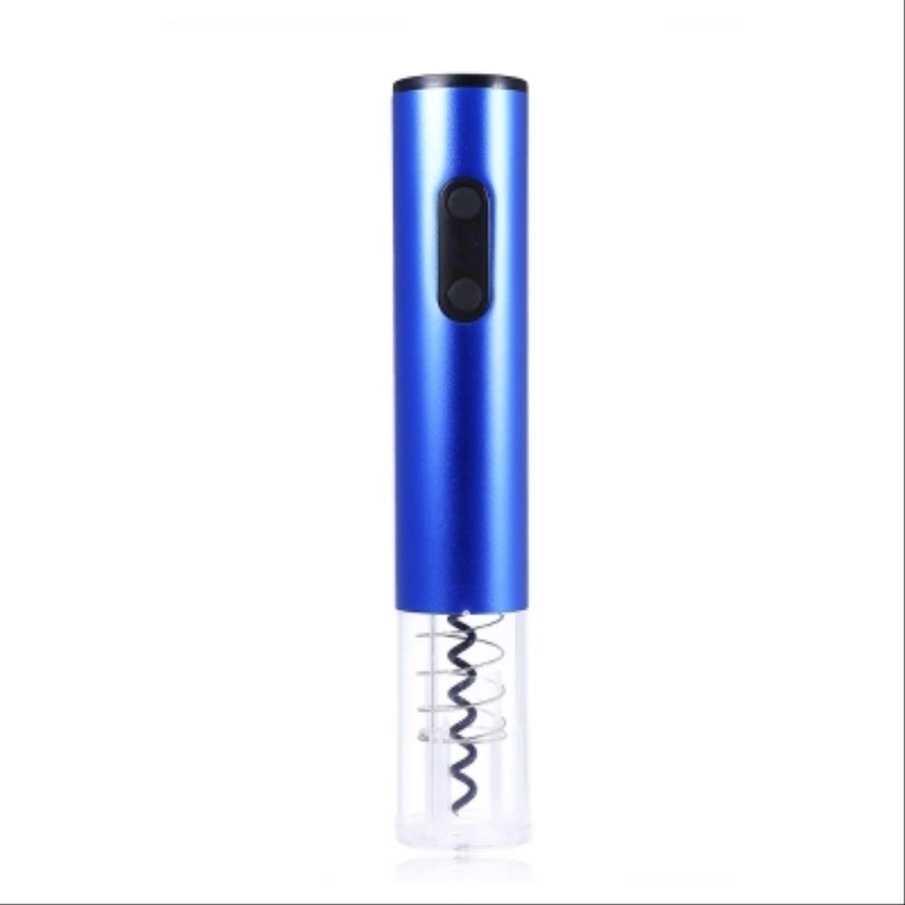 Electric Wine Opener & Corkscrew Set - Fast Automatic Battery-Operated Red Wine Bottle Opener with Foil Cutter - Blue Kitchen Accessories for Dinner Parties, Gifts & Home Bars