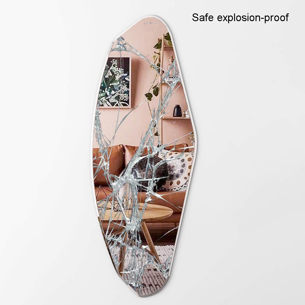 Wall-Mounted Dressing Mirror | Irregular Full-Length Mirror for Living Room, Bedroom & Entrance | HD Explosion-Proof Bathroom Mirror | Perfect for Home Decor, Outfit Check & Vanity Area