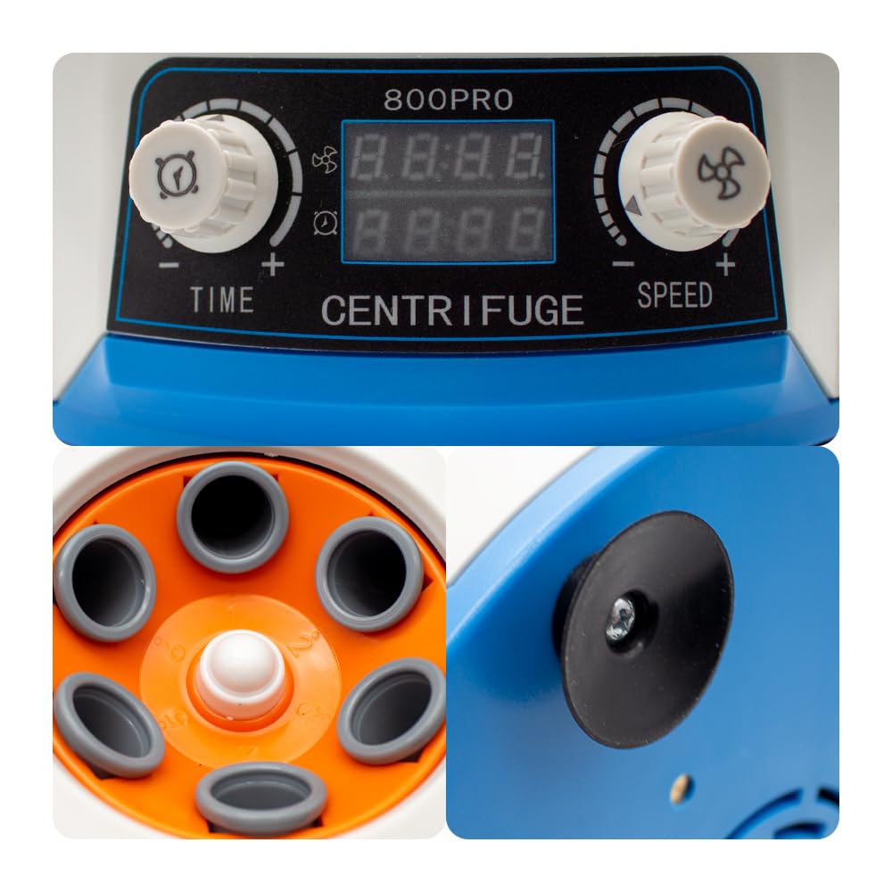 110V Digital Display Low Speed Centrifuge Machine - 15MLx6 High Capacity Lab Centrifuge for PRP, Serum Separation | Ideal for Medical Laboratories, Blood Sample Processing & Clinical Research