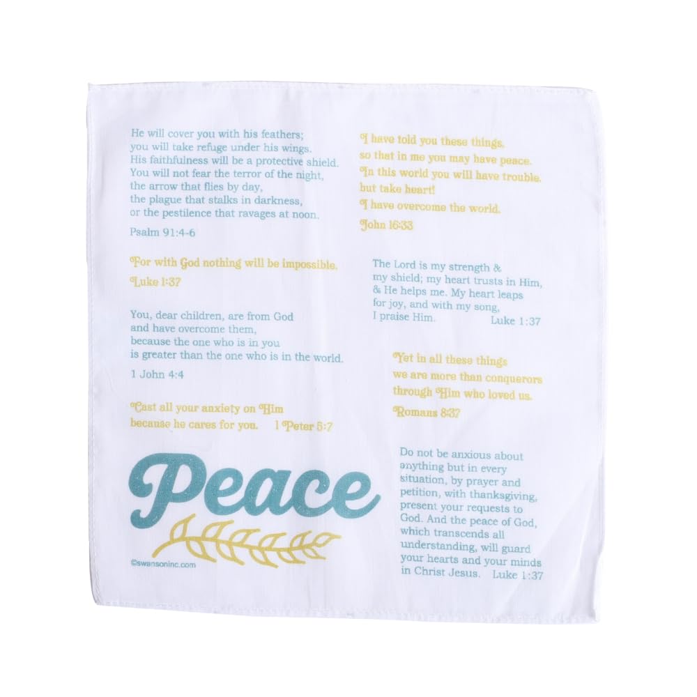 6 Pack 8x8 Inch Anointing Prayer Cloths - Christian Pocket Prayer Cloths for Healing, Blessings & Peace | Perfect for Church Services, Home Worship & Personal Devotion