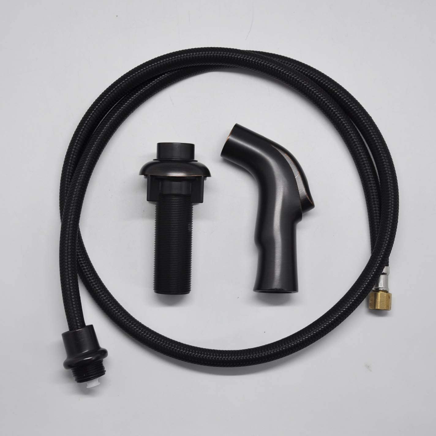 Houtingmaan Kitchen Sink Sprayer Replacement - Oil Rubbed Bronze Side Sprayer Head with Hose and Holder | Durable Sink Sprayer for Easy Dishwashing & Cleaning | Perfect for Home Kitchen, RV, and Outdoor Use