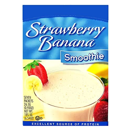 FitWise High Protein Strawberry Banana Smoothie Mix - Ideal Protein Compatible, Low Carb Meal Replacement for Weight Loss | Perfect for Post-Workout Recovery & Healthy Breakfast Smoothies