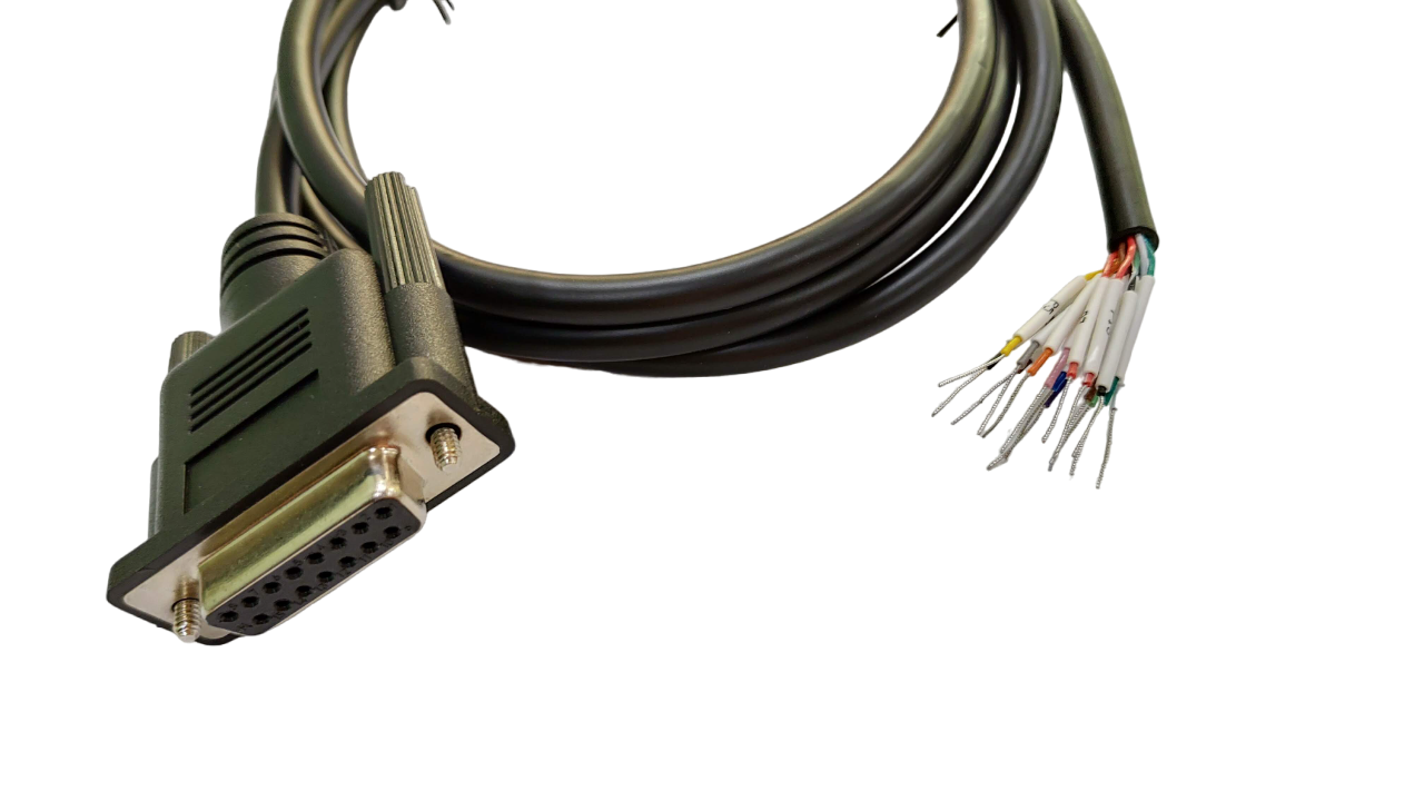 15 Pin RS232 Serial Cable Female to Female - 5/10/25 Feet Length Options for Industrial Equipment & Computer Connectivity