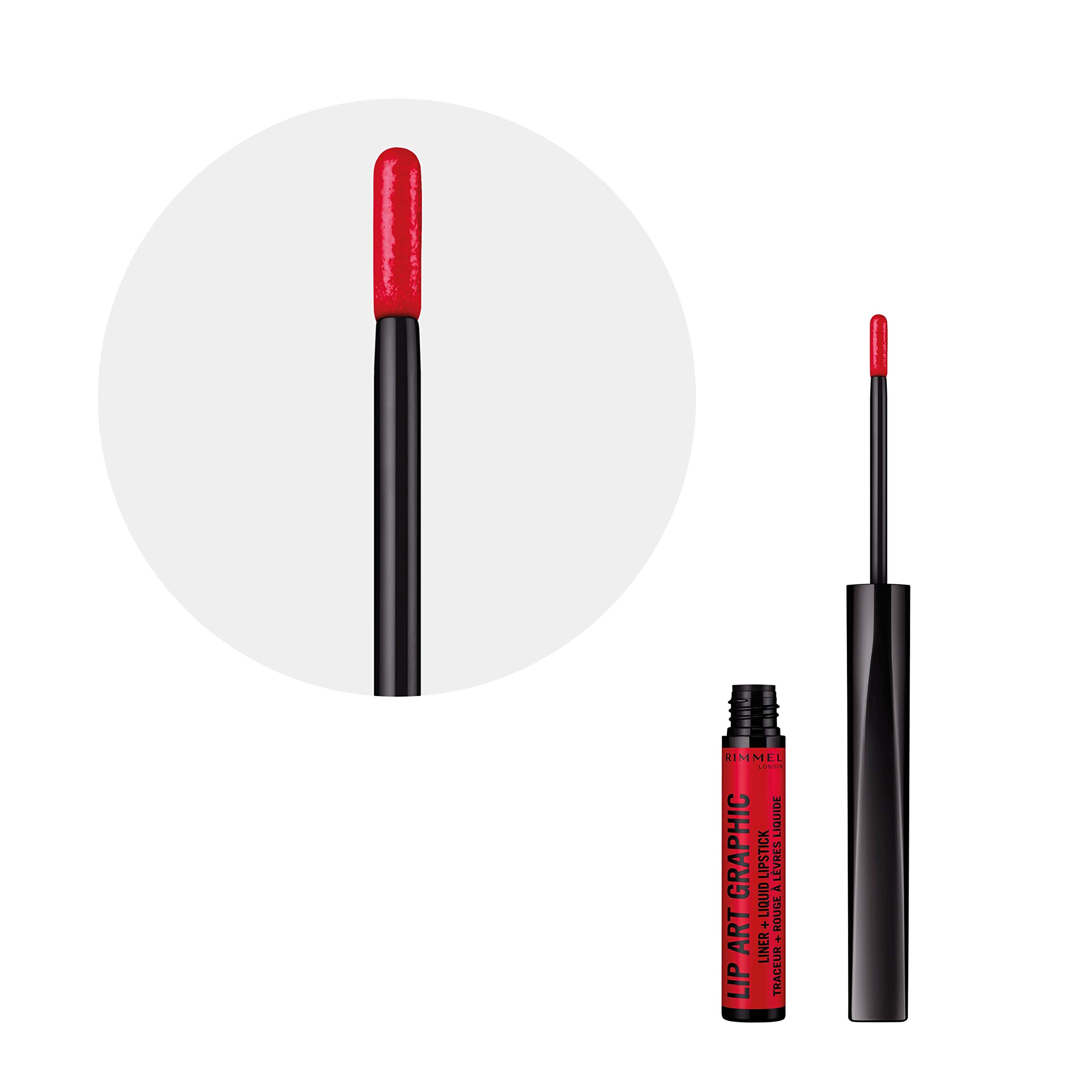 Rimmel London Lip Art Graphic Lipstick - Shade 610 Misbehaving - Long Lasting Matte Finish for Everyday Wear & Special Occasions